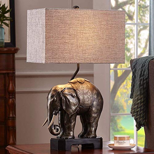 Lampe de table éléphants pour table de chevet et ambiance feutrée d'hôtel