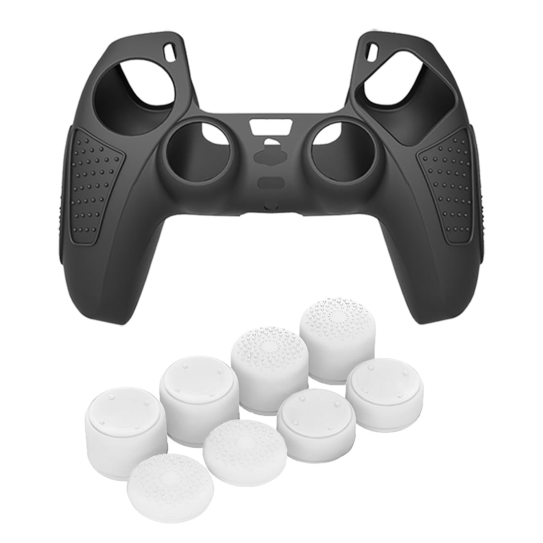 See full amazon price history chart for OIVO INDIA Black Controller Silicone Cover PS5 Controller Skin Anti Slip Protective Case Sleeve for Sony Playstation 5 DualSense Controller with 8pcs White Thumb grips OIVO INDIA Black Controller Silicone Cover PS5 Controller Skin Anti Slip Protective Case Sleeve for Sony Playstation 5 DualSense Controller with 8pcs White Thumb grips (B0CSKKHHYX) Amazon Price History, Amazon Price Tracker