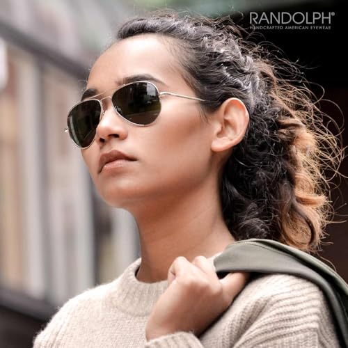 Image of Randolph Eyewear Concorde Aviator Sunglasses for Men and Women - Non-Polarized & Polarized Aviator Sunglasses Made to Last