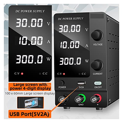 Alimentation CC encodeur rotation continue DC pour banc reglable LCD 120V - 6
