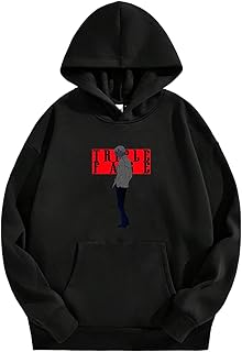 [ITRTBCTT] 名探偵コナン アニメ ルーズフィット カジュアル プリントパーカー メンズ 肩落ち ポケット付き 春秋シーズン ブラック