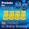 duwhot Whey Protein Gummies Sugar Free, Low Calorie 8g Protein Per Serving, Easy to Take Snacks for Men & Women, Lemon Flavor, 1 Month Supply, 120 Chews