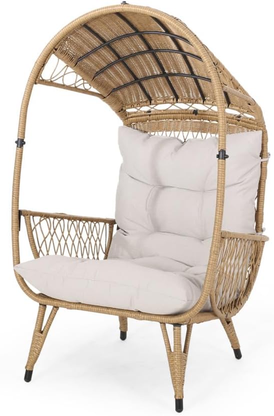 Woven Seagrass Standing Basket for Living Room, Bedroom or Entryway – Natural Fiber Floor Storage Bin with Handles (Brown+Beige + Fabric)