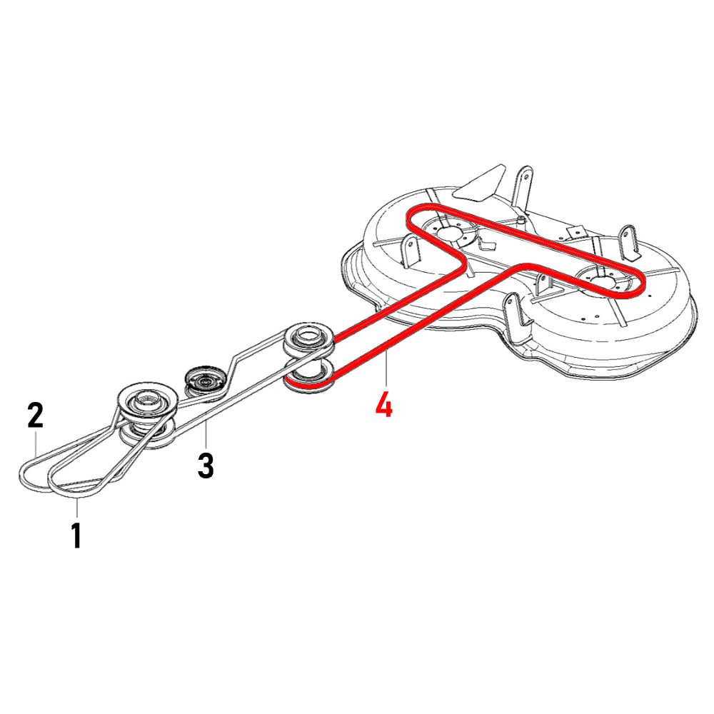 Keilriemen 589531401 Messerantrieb passend für Husqvarna Rider 111 B, 111 B5, 112 C, 112 C5