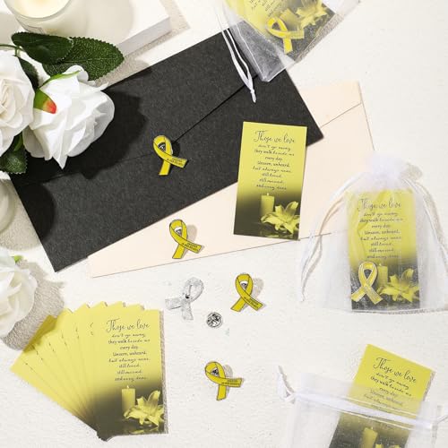 Image of Unittype 60 Set Funeral Ribbon Pins Awareness Lapel Pin