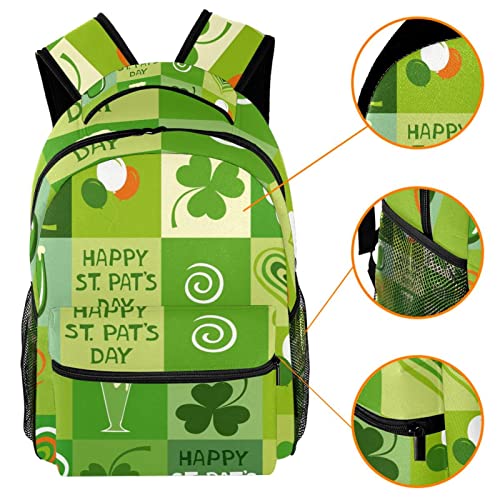 Mochila para portátil San Patricio bolsas de viaje equipaje de mano unisex 3
