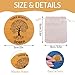 FYSUIMU 28 Pcs Wooden Sobriety Coin Set Recovery Sobriety One Year Medallion Anniversary Chip with Linen Pockets for Alcoholics Addiction Recovery Reward