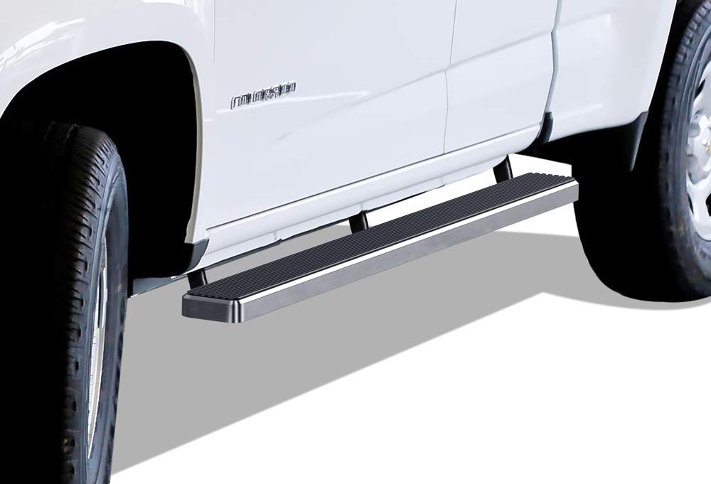APS Premium 5in 304 Stainless Steel Running Boards Compatible with Chevy Colorado GMC Canyon Extended Cab 15-25
