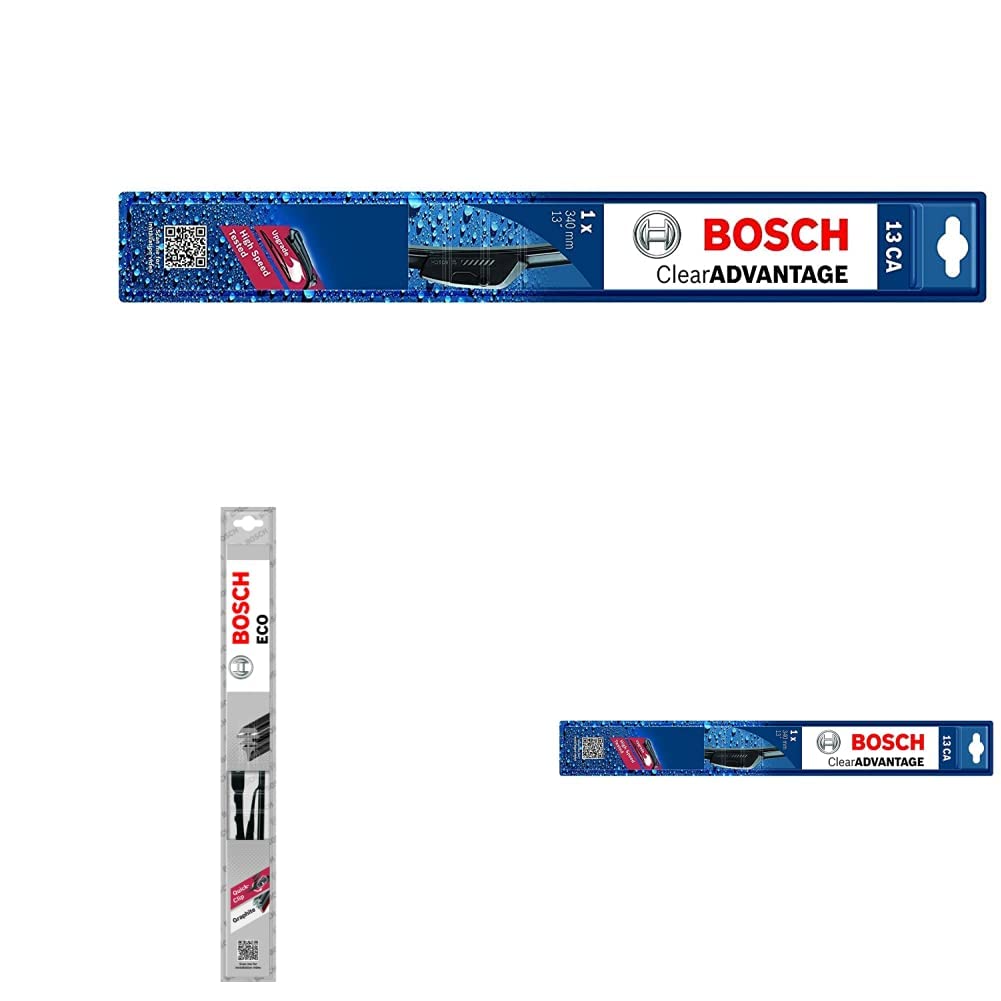 Bosch Clear Advantage Front Wind Shield Wiper Blade for Cars, 19"&Bosch