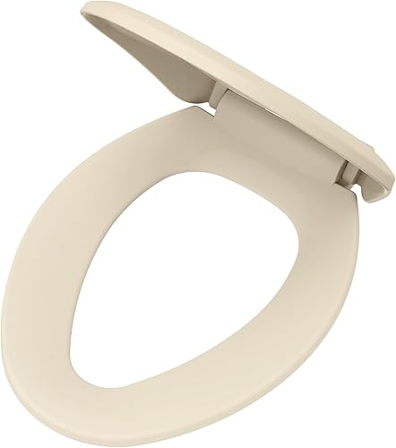 Miniatura 3 de Gerber Asiento de inodoro Cierre lento, asiento de inodoro alargado con cubierta G009921325, hueso