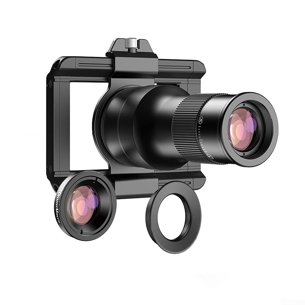 TM6X - Teleobiettivo da 150 mm, zoom ottico 6x, obiettivo per fotocamera per telefono cellulare, per riprese HD all'aperto, eventi sportivi e animali selvatici, leggero