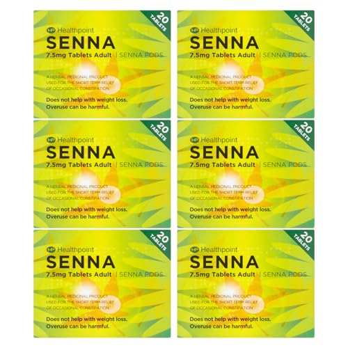 6X Senna Constipation Relief Tablets 7.5mg – Mega Value Bundle | Gentle Natural Laxative for Adults | Digestive Support, Bowel Regularity & Daily Comfort | with Stool Chart & Wellness Guide
