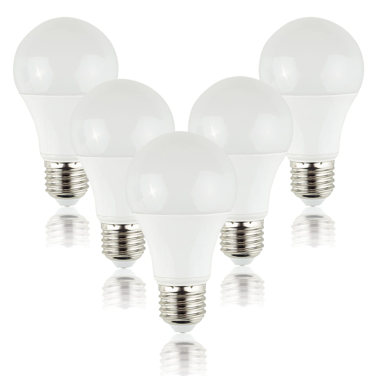 Minisun 3000K Warm White | Pack Of 5 High Power 10W Led Es E27 Smd Gls Energy Saving Long Life Bulbs [3000K Warm White] | Bulbs & Home Improvements Essential