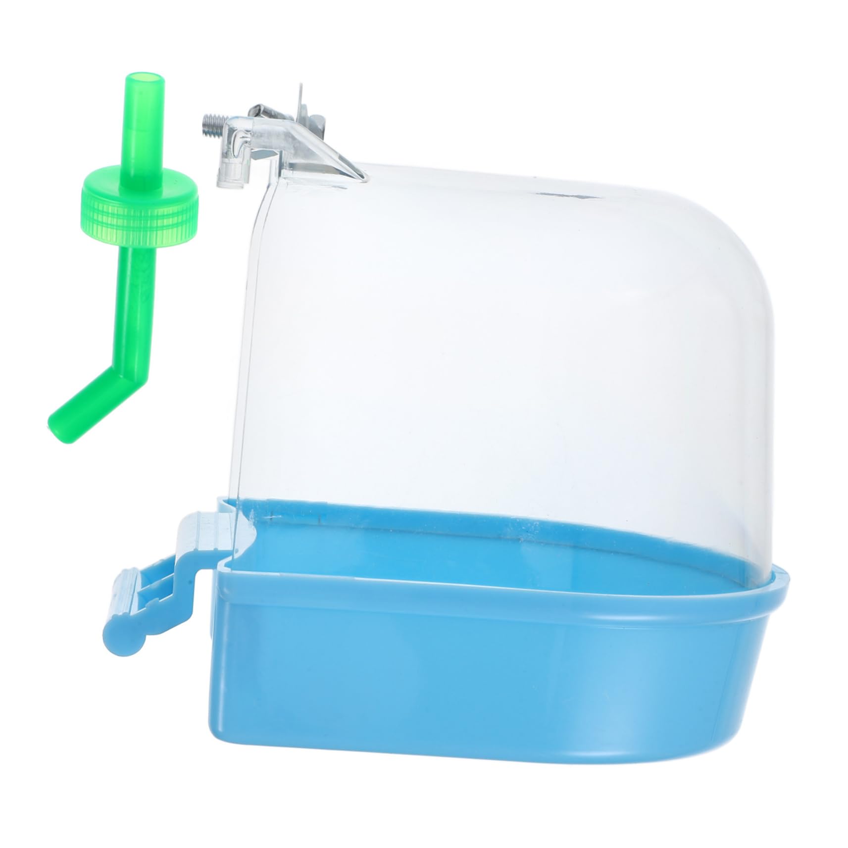 POPETPOP for Cage Durable Bird Basin Leakproof Parrot Bath Tub Accessory Fun Bird Bathing Box for Parakeets Cockatiels and Other Pet Birds