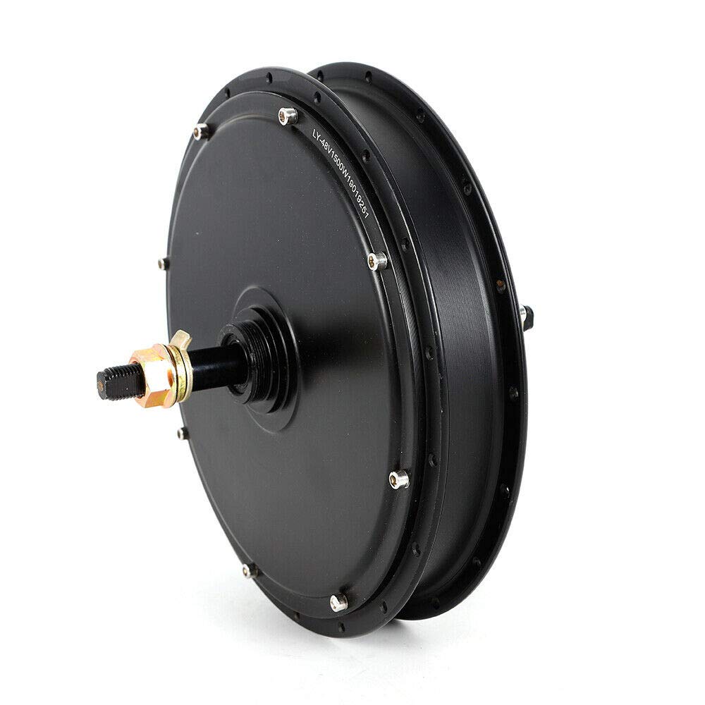 48V 1500W Bike Hub Motor, Electric Bicycle Hub Motor Kit with Disc Brake E-Bike Hub Wheel Motor for 20-28in Bikes Brushless Gearless Rear Hub Motor E-Bike Hub Motor for Rear Wheel