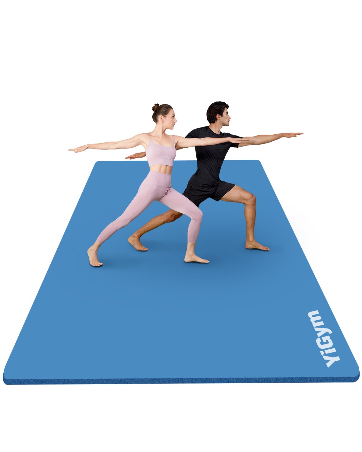 YiGym Yoga Mat 200×130cm Thick 10mm NBR Exercise Mat for Home Gym Yoga