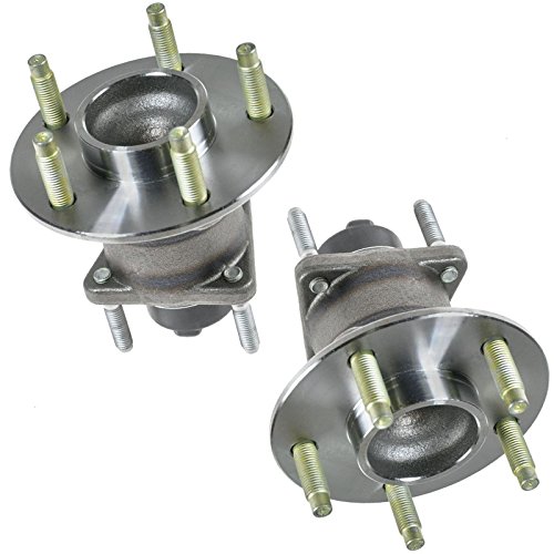 Image of TRQ 2 Piece Rear Wheel Bearing & Hub Assembly Set Compatible with 2005-2010 Chevrolet Cobalt 2006-2011 HHR 2007-2009 Pontiac G5 2004-2007 Saturn Ion
