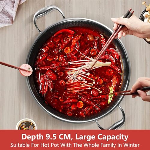 Wok de acero inoxidable con tapa, 42 cm miniatura 4