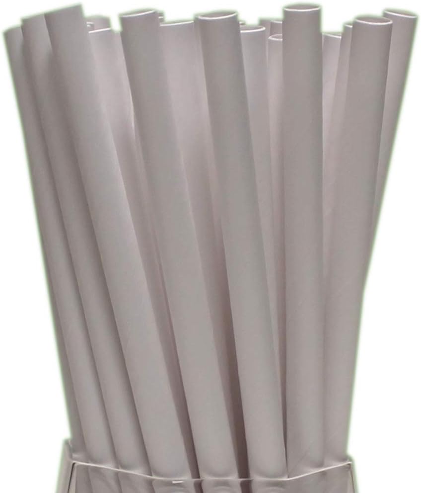 White Paper Straws (8mm x 200mm), Pack Size 250 - Image 5