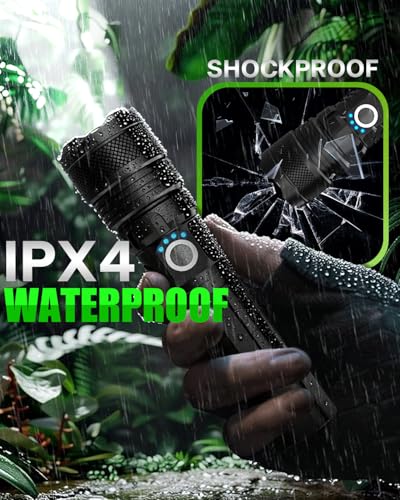 Image of Victoper LED Flashlights, High Powered High Lumens Super Bright Tactical Flashlight, Rechargeable, 5 Modes Zoomable Waterproof Flash Lights for Emergency, Outdoor, Home, Camping, Hiking