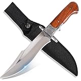 GER-SABER Jagdmesser 31 cm – Clip-Point/Trailing-Point Klinge mit...