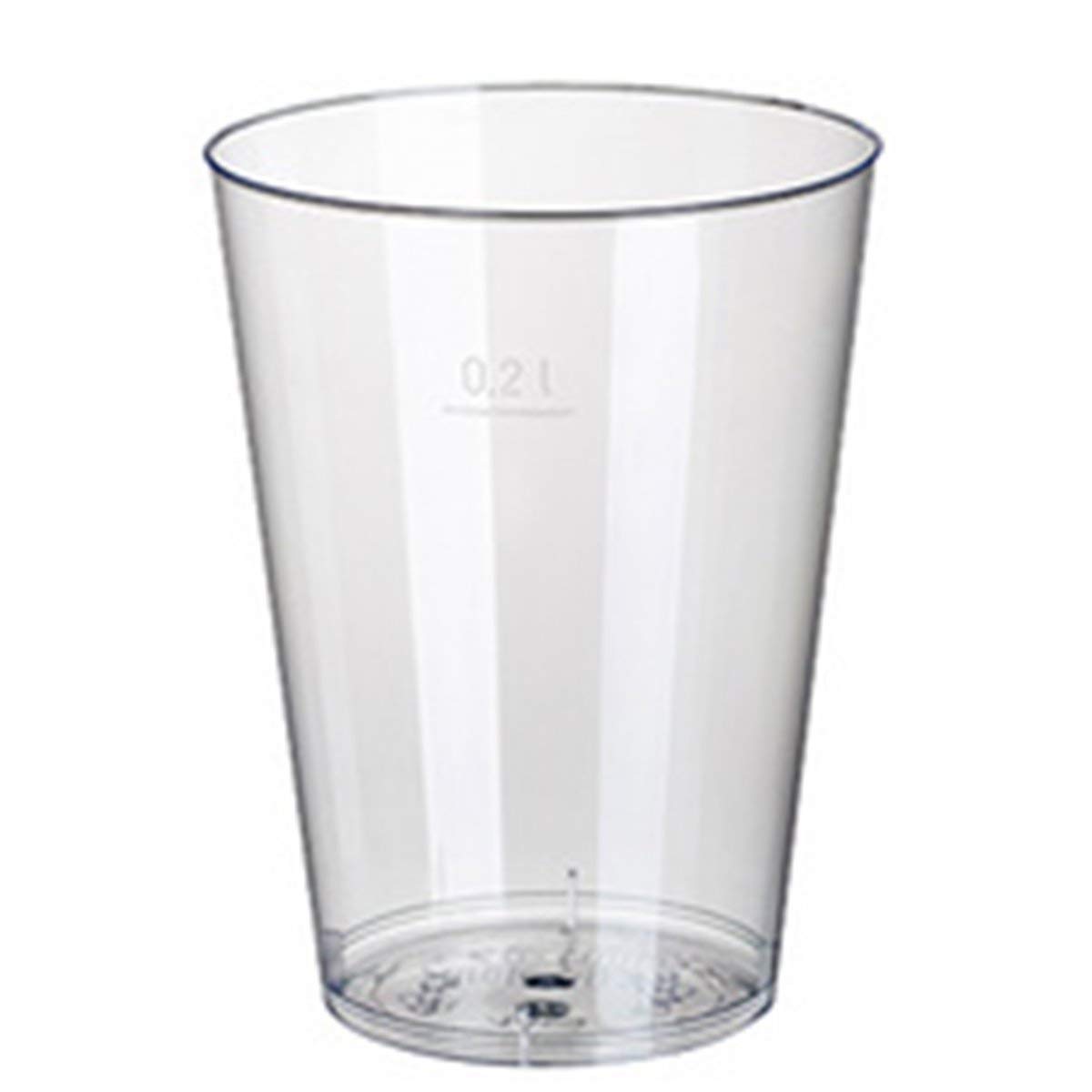 Papstar 12140 50 Polystyrene Drinking Cup 0.3 L Diameter 7.9 cm x 11.9 cm Transparent