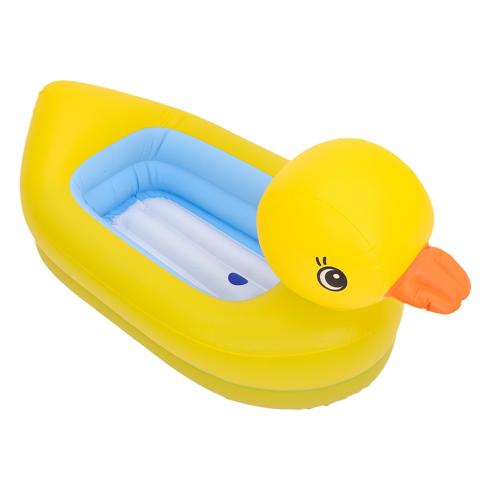 Kisangel Bañera Infantil Inflable de Pvc Diseño de Pato Amarillo, Portátil y Plegable, para Recién Nacidos y Pequeños, Adecuado para Viajes y Uso en Casa