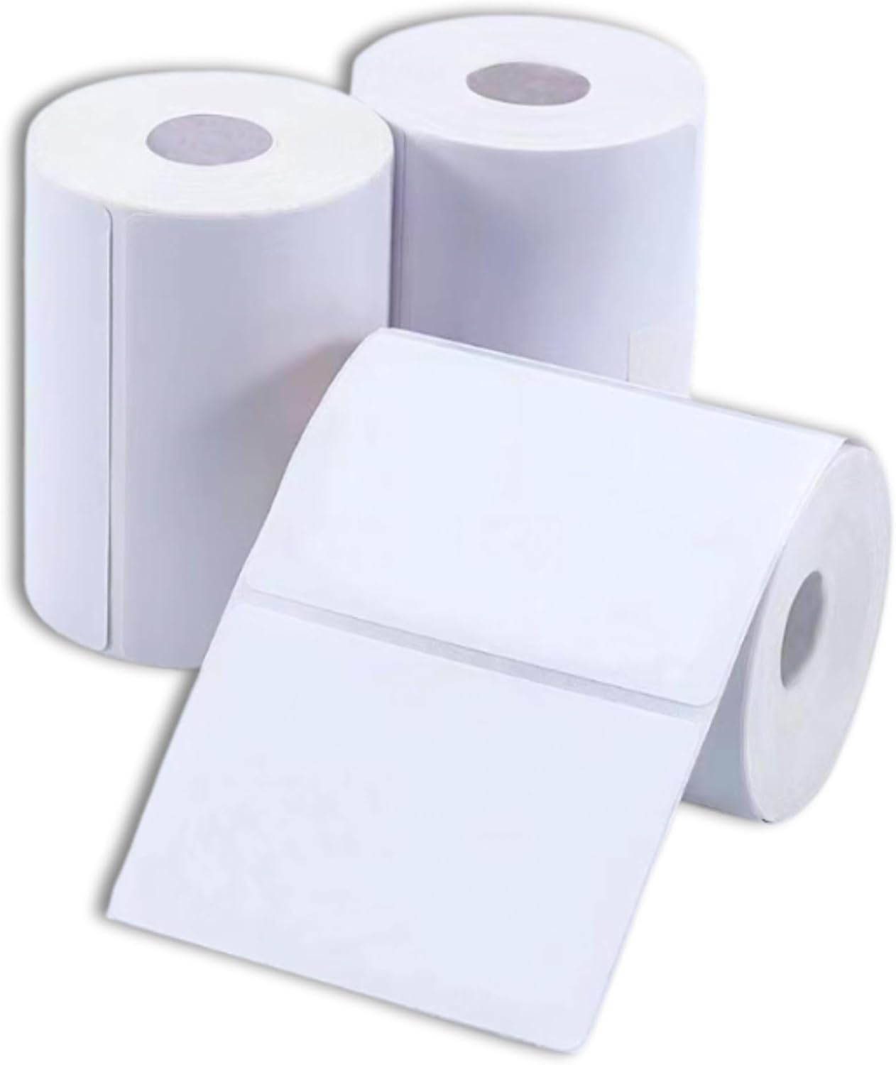 Double Dragon Thermal Labels – 6 Rolls, 50x30mm, Core (Hole) 11.8mm, Self-Adhesive, Multipurpose for Address & Price Tagging – Compatible with Phomemo, Zebra, Munbyn, Rollo Printers– 230 Labels/Roll