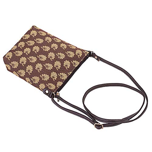 Signare Tapestry Small Crossbody Bag Sling Bag for Women with Jane Austen Design (SLING-AUST)3