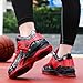 Hewcey Boys Basketball Shoes Lightweight Breathable Kids Basketball Sneakers Fashion Walking Tennis Shoes for Boys Girls BlackRed