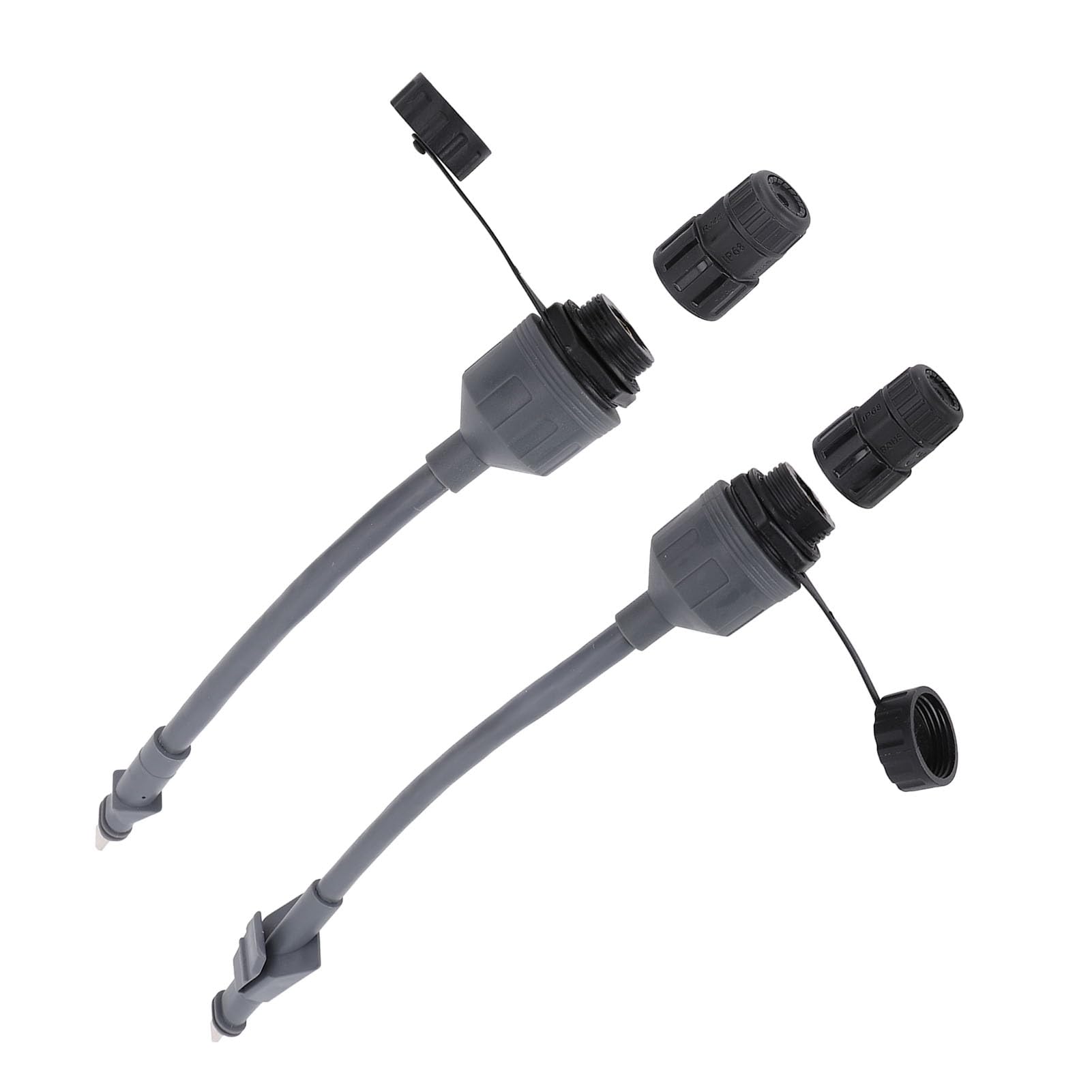 KUIDAMOS Prostokątny Adapter Satelitarny SPX na RJ45 Ethernet Wodoodporny, Stabilne Połączenie do Użytku na Zewnątrz 22AWG IP68 dla mieszkań Wysoka wydajność, 2 szt.