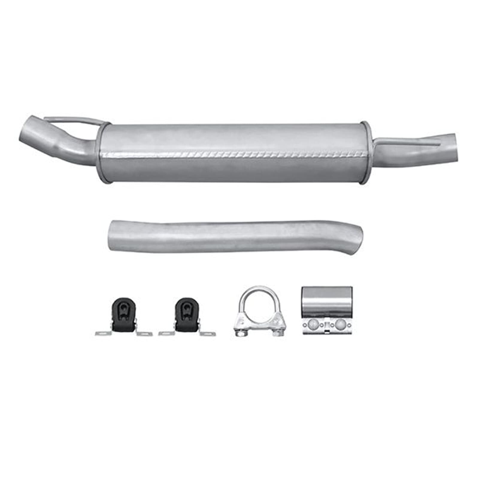 HELLA 8LD 366 036-261 Tłumik końcowy - Easy2Fit® Kit - z tyłu - dwuczęściowy - Komplet z elementami do montażu