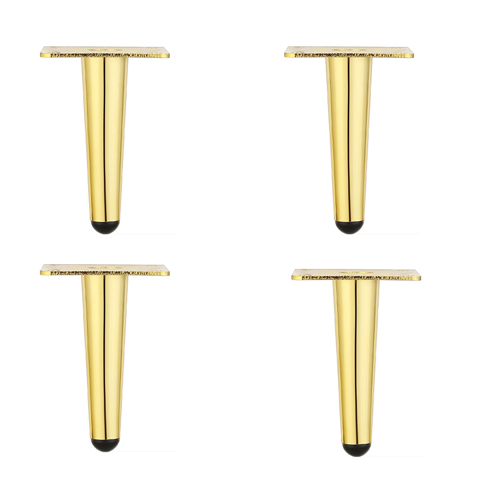 Patas de metal doradas de 12 cm para renovar tu mueble de TV o sofá con elegancia