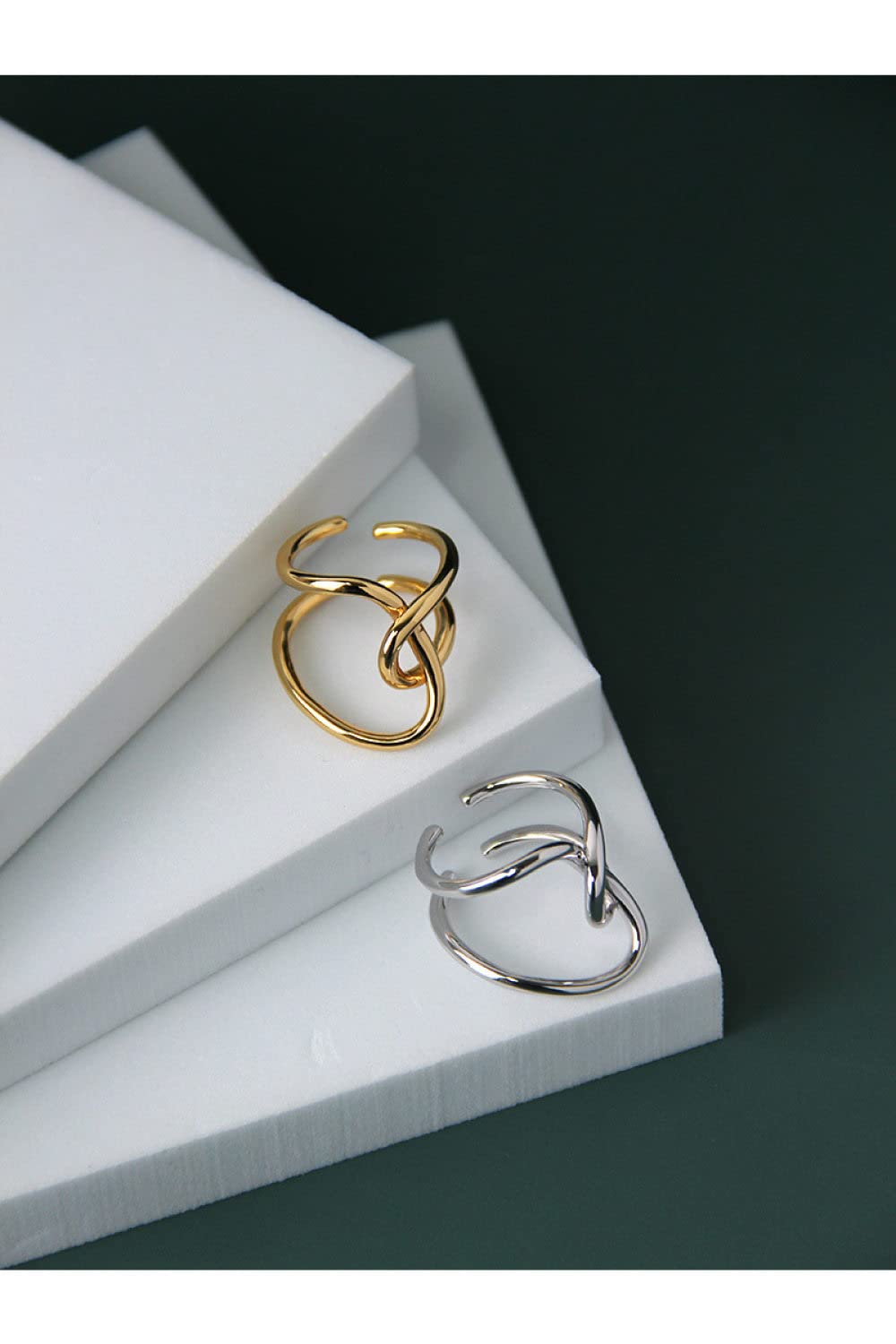 Ring Zilver 925 Dames,S925 Sterling Zilver Asymmetrische Kruis Ring Verstelbare Ringen Minimalistische Open Ring Zilveren Duim Ring Eeuwigheid Ring Bruiloft Charme Sieraden Cadeaus Voor Mannen Meisj