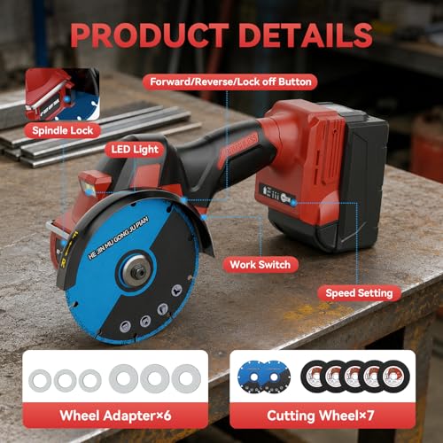 CAMXTOOL 4 Inch Cordless Cut Off Saw