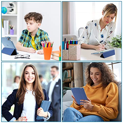Image of ProCase Smart Case for iPad mini 7 A17 Pro 2024 /Mini 6 2021 8.3 inch -Blue | Slim iPad Mini 7th /6th Gen Case Hard Back Cover for iPad Mini 7th Gen A2995 /A2996 /A2993 /6th Gen A2567 A2568 A256