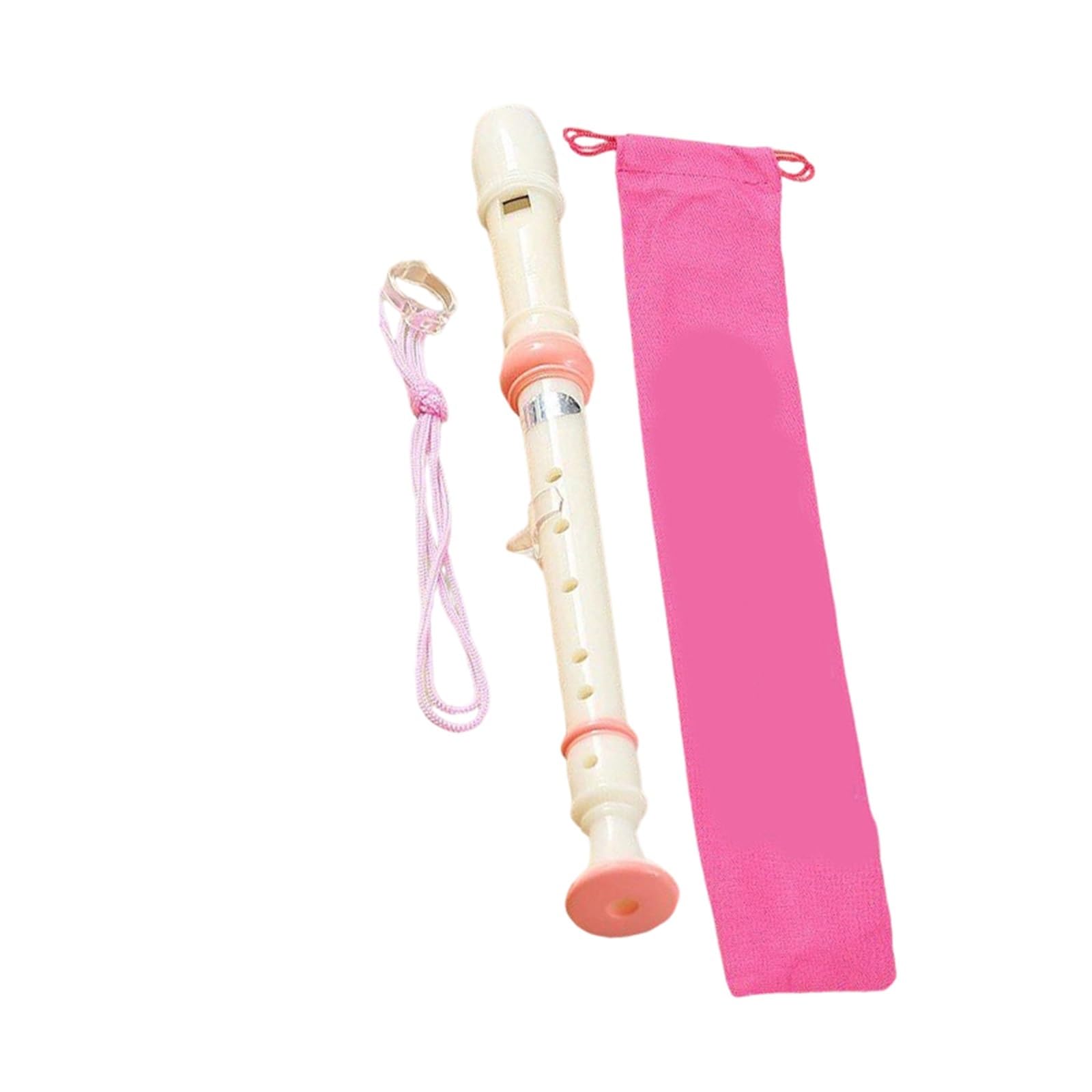 Flauta Dulce Profesional Flauta Dulce Soprano De 6 Agujeros Estilo Alemán: Ideal Para Principiantes Y(Pink)