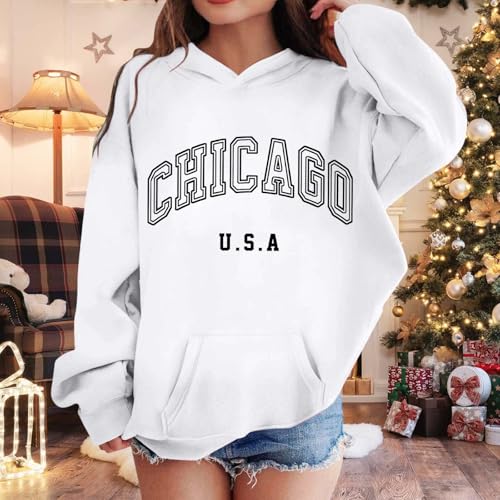 Los Angeles Hoodies For Teen Girls Y2K Trendy Cute Long Sleeve Letter Sweatshirts Hooded Pullover Tops With Pockets2