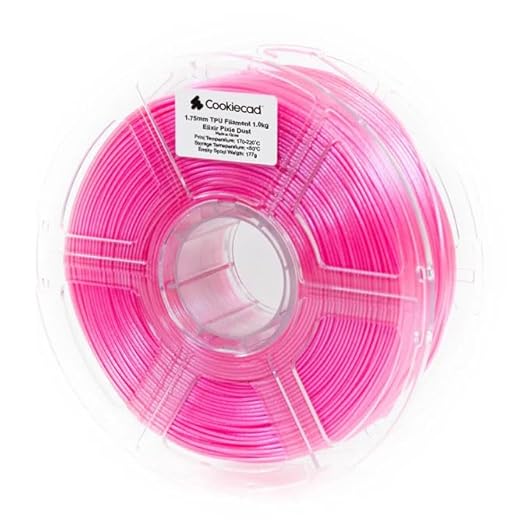 Cookiecad TPU Filament 1.75mm 1kg Iridescent Glitter 3D Printer Filament - Pixie Dust TPU