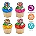 DecoPac Paw Patrol Reporting For Duty Rings, Cupcake Decorations Featuring Chase, Marshall, Skye, And Rubble - 24 Pack