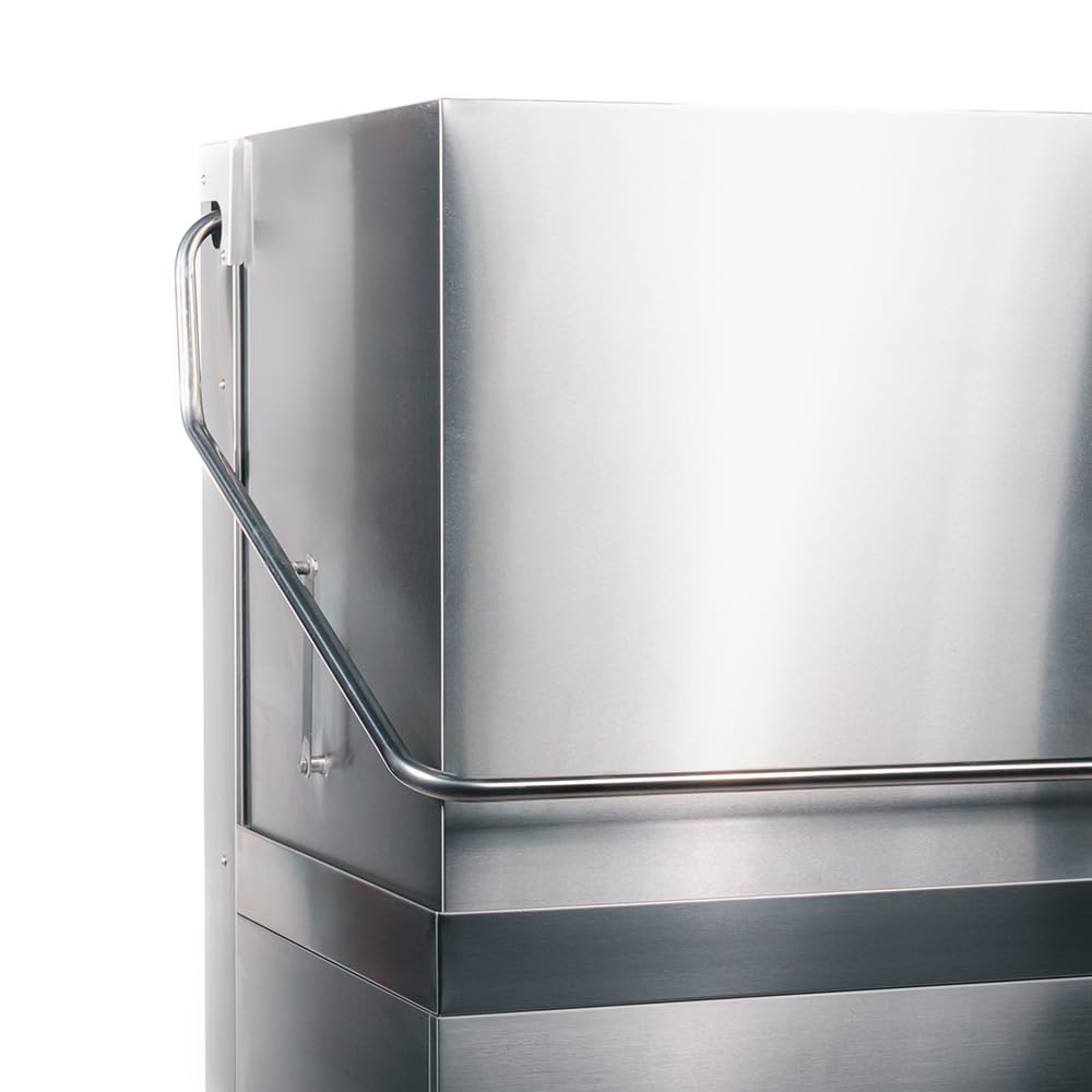 Lavastoviglie Professionale a Capotta 50x50 cm con Pompa Brillantante, Detergente e Scarico | Lavastoviglie a Cappotta per Ristorazione | Lavastoviglie Industriale con Lavaggio Rapido per Bar