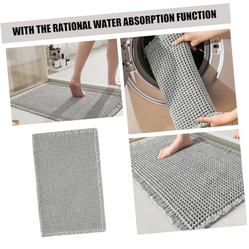 Tapis de bain absorbant gris VOSAREA 46x77 cm dessin animé - 8