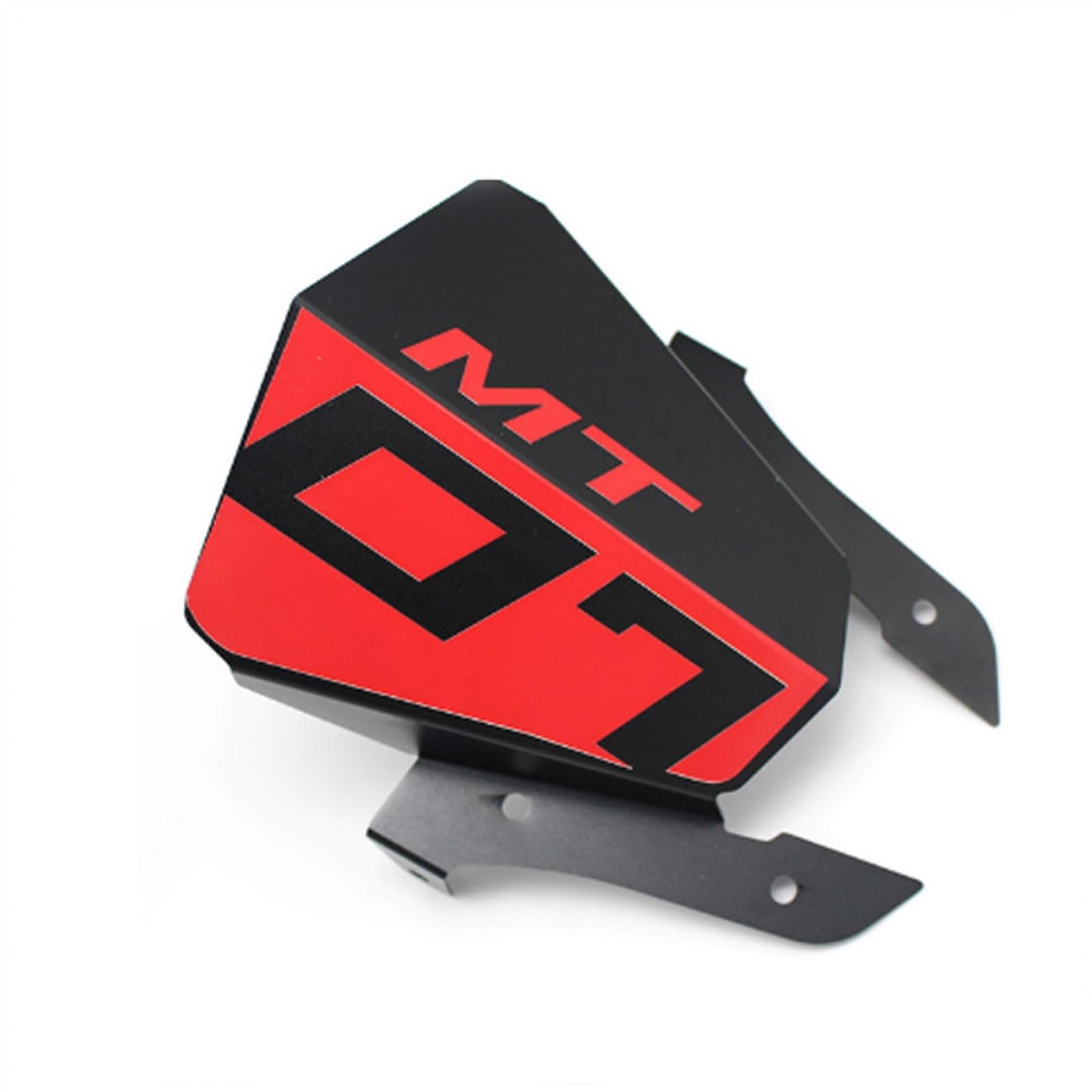 Mtorcycle para Yamaha MT-07 2013-2015 Mt07 MT 07 2013 2014 2015 Parabrisas De Aluminio para Motocicleta Parabrisas con Personalidad Brazo extensión Forma Arco(Rojo)