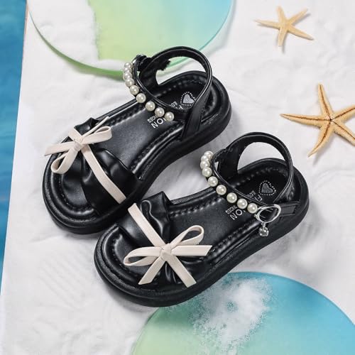 IWIHMIV Girls Sandals Open Toe Sandals for Kids Girls Toddler Girls Sandals Soft Flat Summer Baby Flower Girl Shoes3