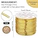 BENECREAT 9 10 12 15 17 18 20 Gauge Gold Aluminum Wire (18 Gauge,492 FT) Anodized Jewelry Craft Making Beading Floral Colored Aluminum Craft Wire for Garden, Model Making