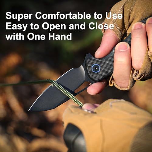 Image of REMETTE RT-CAMEL Folding Pocket Knife, 3.1 inch D2 Steel Blade, G10 Handle