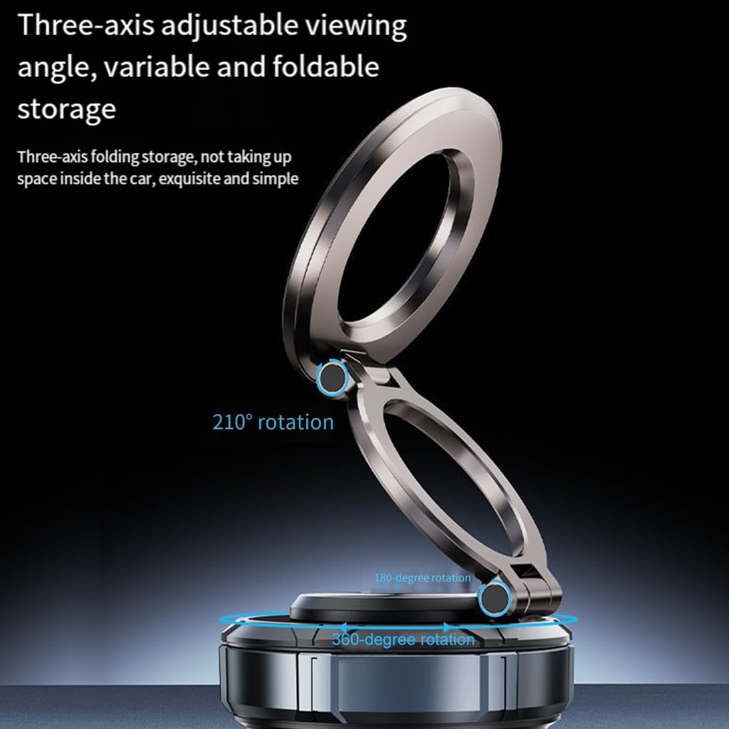 Magnete magnetico aggiornato del doppio della base di adsorbimento di vuoto del supporto del telefono per auto