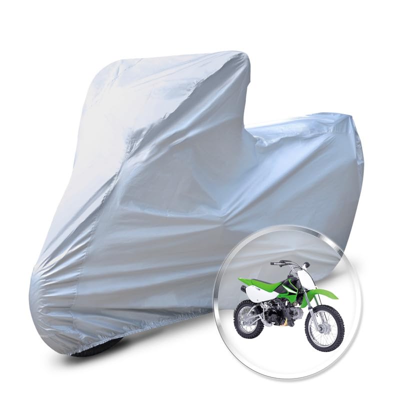 Image of Neodrift 'CrystalMax' Bike Cover for Kawasaki KLX 110 (All-Weather Motorcycle Protection, Water & UV Resistant, Dustproof, Windproof).