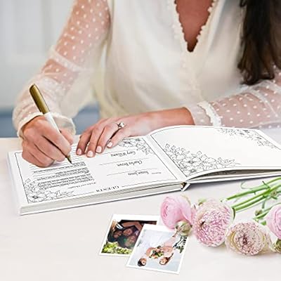 LotFancy Hochzeitsgästebuch, 25,4 x 20,3 cm – Bild 7
