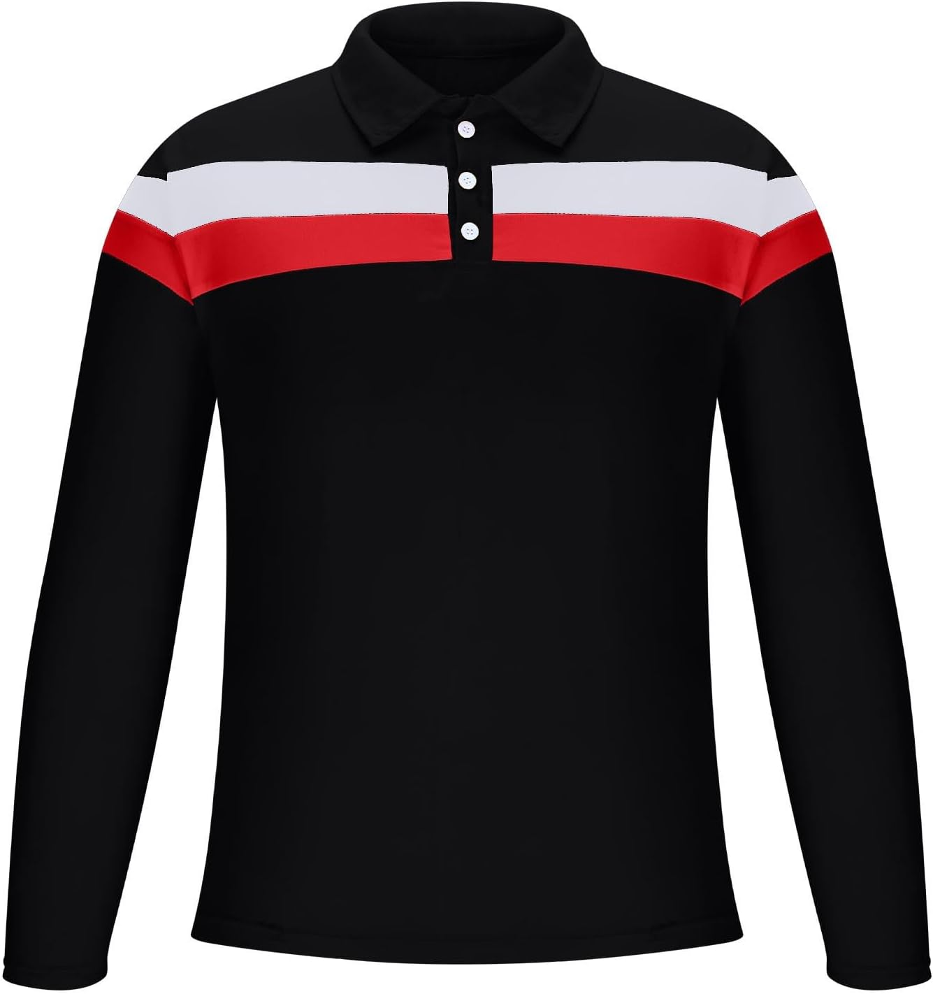 Men's Henley Shirts Fashion Striped Color Block Print Button Lapel Long Sleeves T-Shirts Dressy Casual Tees Blouse